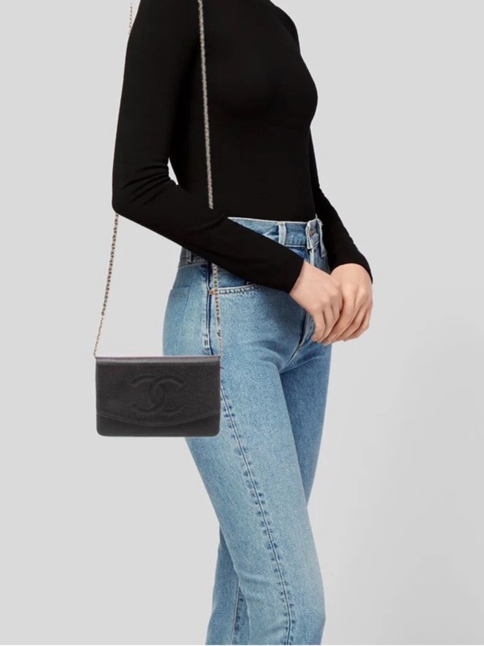 ❤️ CHANEL Caviar Timeless CC Wallet on Chain - Picture 16 of 17